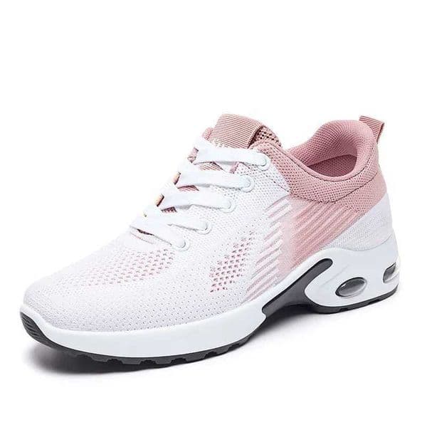 New running shoes womens breathable sports shoes summer lightweight mesh air cushion womens sports shoes outdoor lace training shoes Z250319