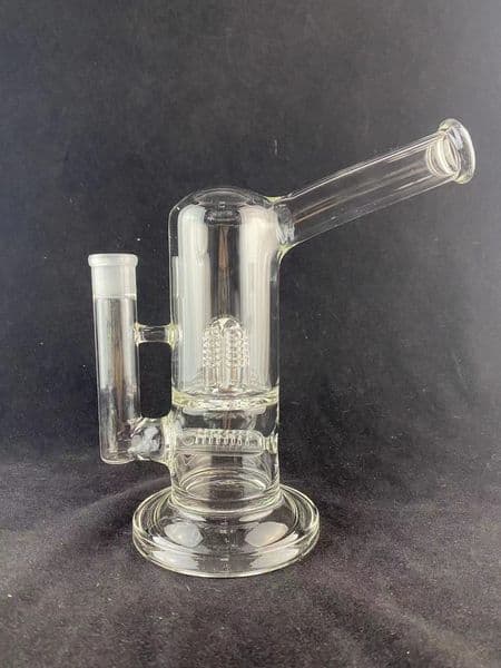 Glass hookah new design clear bent neck bong 18 mm joint single perc to inv4 welcome to order