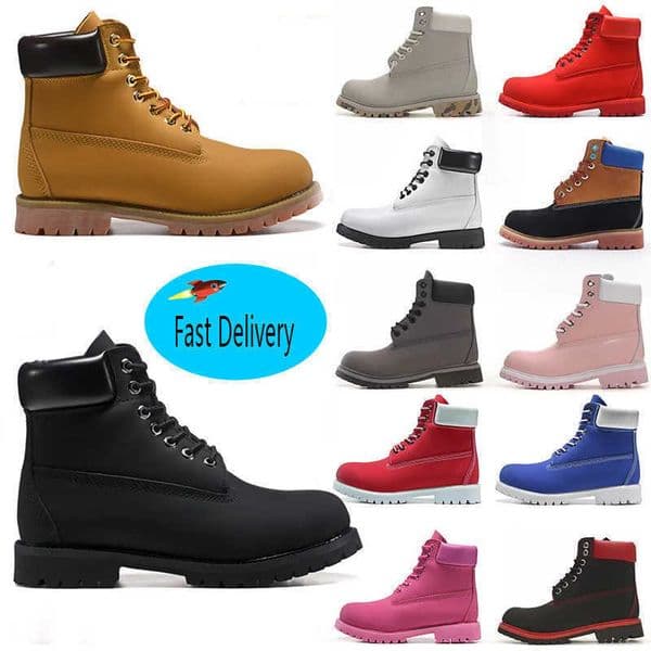 men women designer boots luxury booties ankle wheat black white brwon grey pink red blue fur outdoor shoes winter sneakers