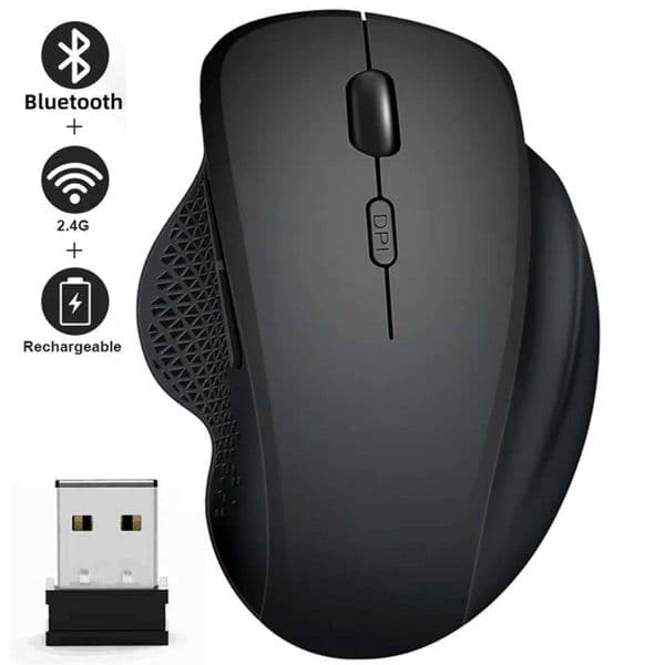 Wireless Mouse Wireless Computer Mouse Gamer 6 Buttons Ergonomic rechargeable mouse Mause Gaming dual-mode mouse Z250320