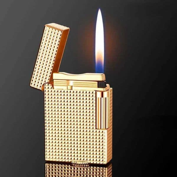 New Derui Carving Texture Side Sliding Matte Wheel Light Metal Fashion Elegant High Quality Mens Holiday Gift M250320