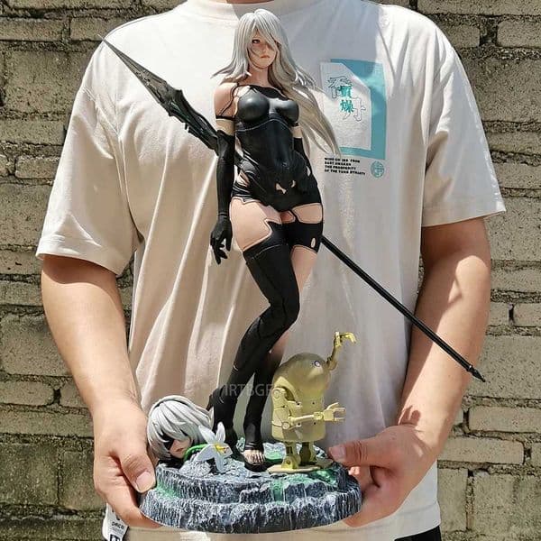 2026 New New Anime Manga 48Cm GK Nier Automata Pod 042 Yorha No 2 Type B Three Headed Animated PVC Action Character Toy Game Collectibles Model Doll S