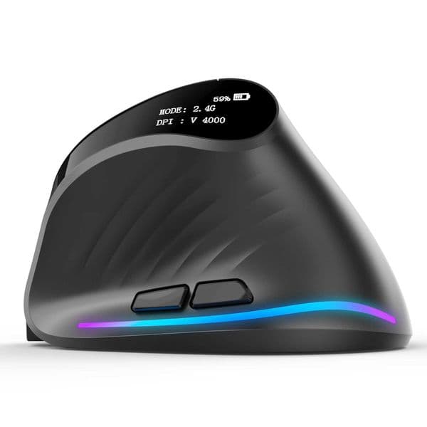 Lefon 2.4G Ergonomic Mouse USB Wireless Vertical Mouse Charging Gaming Mouse Suitable for PC OS Laptop Office F35C/F35B/F35 Models Z250320