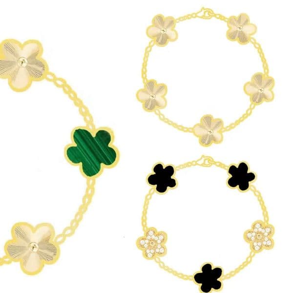 2026 New Luxury Jewelry Charm Designer Bracelets Clover Mother Of Pearl Bijoux De Luxe Lady Bracelet Gift Designer