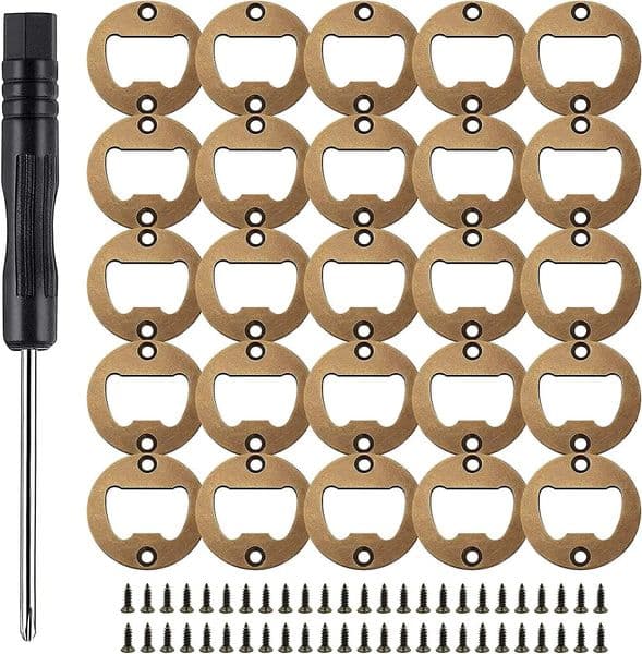 50/25Pcs DIY Bottle Opener Insert KitsBeer Bottle Opener InsertStainless Steel Hardware Parts Accessories for Resin Mold 250314
