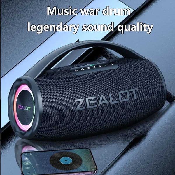 New Arrival ZEALOT S97 80W Wireless speaker Outdoor Portable Subwoofer Speaker Hifi Sound qualityDual Pairing Fast Charging16000mAh. T250321