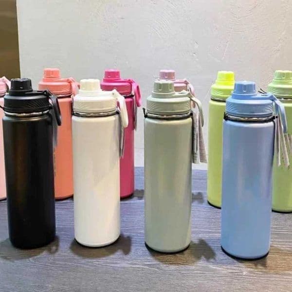 Trusted Insulated Water Cup Sports Bottle Vacuum Portable Leakproof Outdoor Cup Water Bottles Stainless Steel Pure Titanium710ml X250321