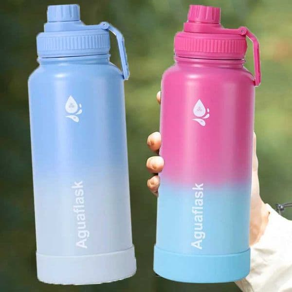 32OZ Large Capacity Thermo Bottle 1000ML Stainless Steel Thermal Thermo Water Portable Vacuum Mug Thermos Insulated Cup Tumbler X250321