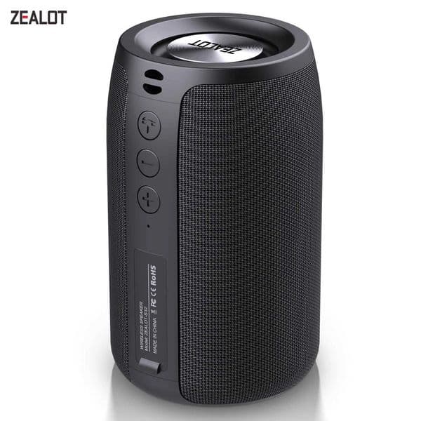 ZEALOT S32 Mini Portable BT Speaker HIFI Subwoofer Wireless Speaker with fm Radio Column Support TF TWS USB M250321