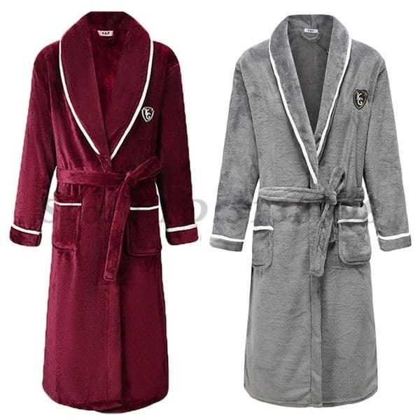 Winter Coral Fleece Sleepwear Couples Sleeping Robe Womens Home Clothes Bathrobe Mens Oversize Flannel Thickened Yukata 250320