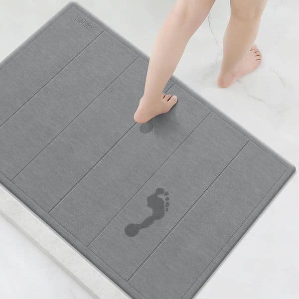 32x 20 Stone Bath Mat Large Diatomaceous Earth Bath Mat for Bathroom Super Absorbent Quick Drying Stone Shower Mat 250320