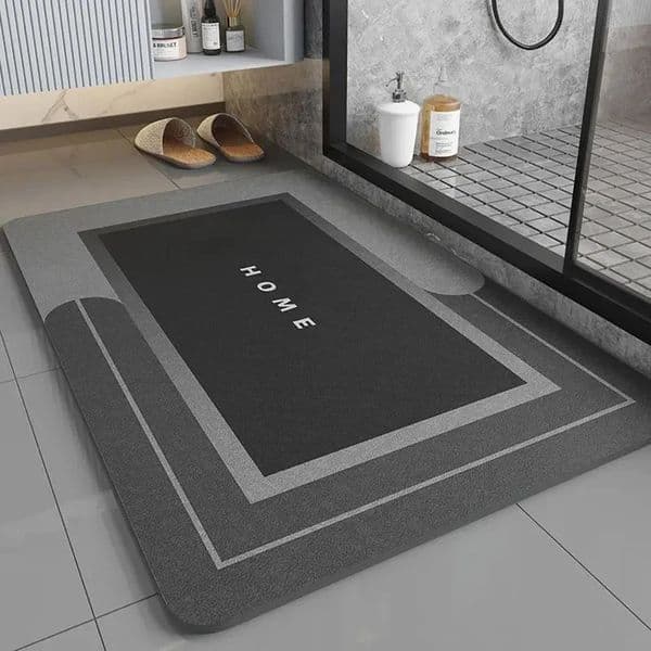 Modern simple bathroom mat absorbent diatom mud floor mat bathroom non-slip and dirt-resistant mat 250320