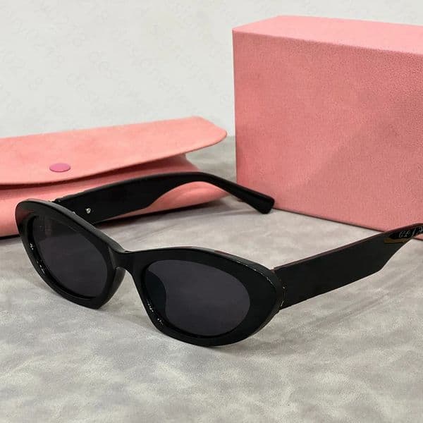 Fashion Designer Sunglasses Women Cat Eyes Glasses Womens Sunglass UV400 Polarized Glass Lens With Box gifts very nice