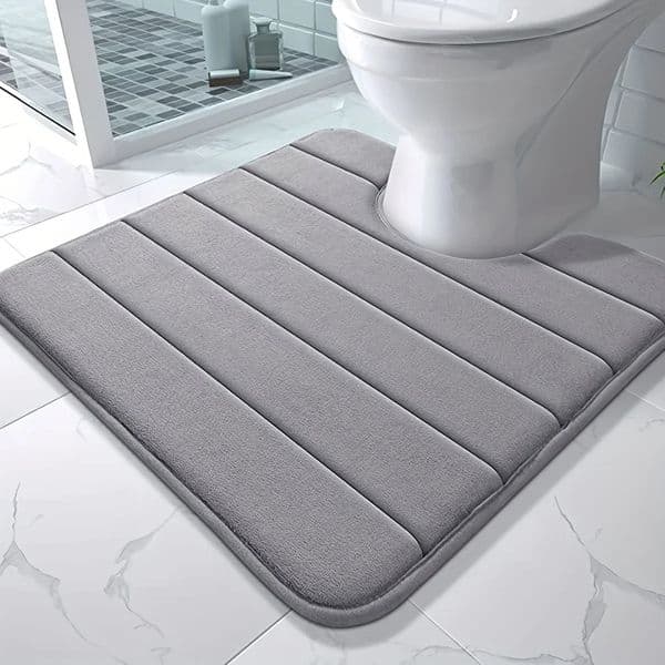 U-shaped toilet mat bathroom mat bathroom carpet bathroom carpet memory foam bath mat anti-skid super absorbent 250320