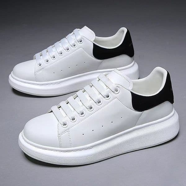 white shoes for men and women made of pu leather same style high version allmatch shoes new style in 2025 thicksoled heightincreasing sneakers lazy shoes06