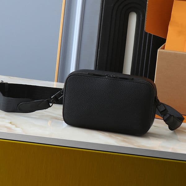 Designer Alpha Wearable shoulder bag Luxury mens Wallet women leather handbag Wallet Removable shoulder strap Clutch bag