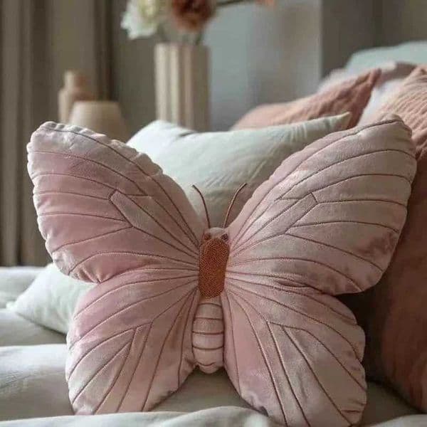 Butterfly cushion throwing pillow pink decorative animal pillow for sofa living room bed butterfly decoration childrens pillowXJ250321