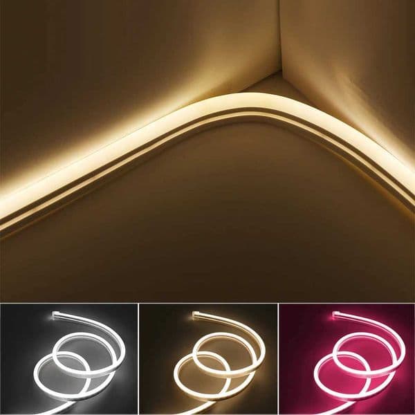 DC 12V Neon Strip 2835 120Leds/M Home Garden Decor White/Blue/Pink/Yellow/Green/Red Flexible Ribbion Rope LED Strip X2506231