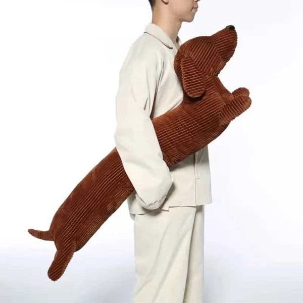 Sausage dog plush hug pillow soft and durable filling throwing pad animal pillow sofa home decoration childrens gift (47 inches)XJ250321
