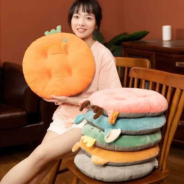 Cute cartoon circular seat cushion student chair office chair cushion bay window tatami sofa cushion living room floor cushionXJ250321