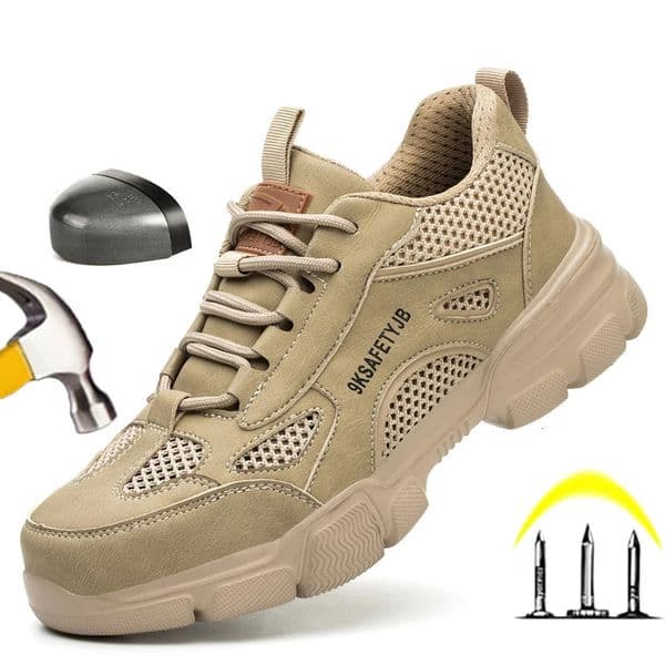 Unisex Safety Shoes Men Work Sneakers Indestructible Safety Boots Women Shoes Men Steel Toe Shoes Sport Style 250322