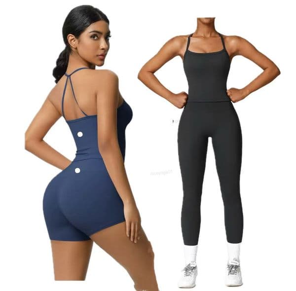 2026 new Women Yoga Two-piece Set Short Running Tank Top+ Long Pant Solid Color Sports Bra With Fitness Gym set free shipping