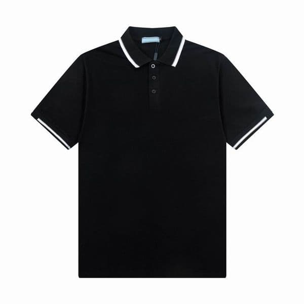 Pr9321 Polos Designer Mens Shirts For Man Luxurys t shirt High Street Italy Printing Clothes Cottom Clothing