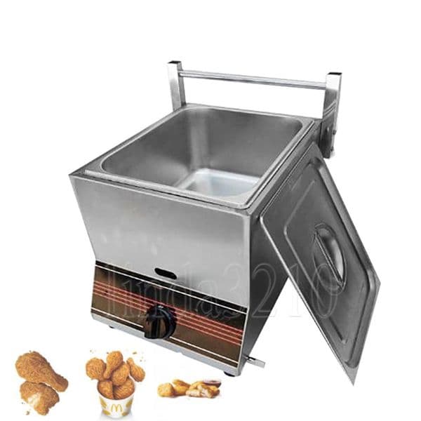 Professional Gas Fryer Double Cylinder Gas Fryer Chicken Chips Fryer Tank