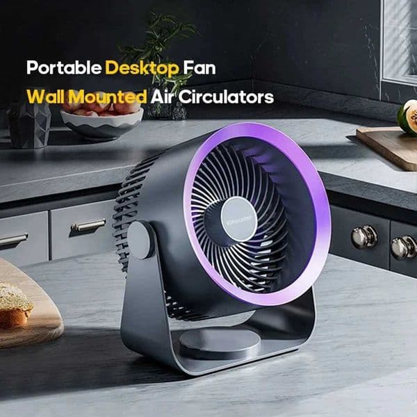 Multi functional electric fan cycler wireless portable quiet home ventilation fan desktop wall mounted fan air cooler Z250324