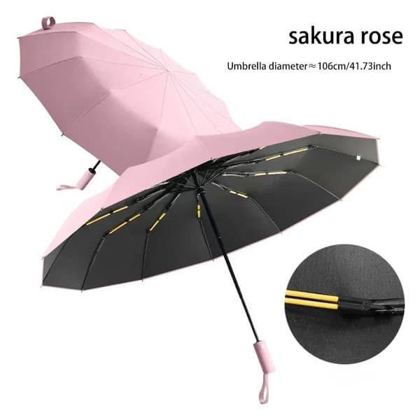 24 bone reinforced windproof umbrella 124 UPF50mens and womens UV protection 124 heavy-duty business and tourism use 179 250319