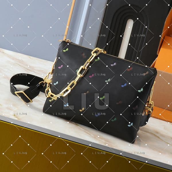 Designer Coussin Bag Womens Mens Takashi Murakami Shoulder Bag Luxurys Handbag Tote bag Clutch Pochette Leather Crossbody bag 26 cm