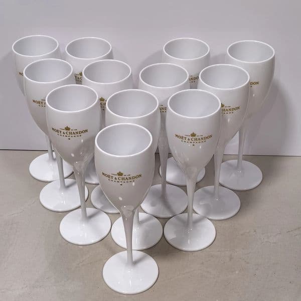 12pcs flute plastic champagne glasses wine goblets white drinking suitable for bars clubs restaurants home parti 250325