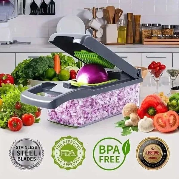 14/16 in 1 Multifunctional Handle Grate Food Chopper Vegetable Slicer Dicer Cut Kitchen Items cocina thumbnail 2