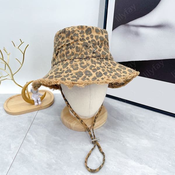 Luxury Brand Fisherman Hat Fashion Leopard Print Beach Hats For Woman Designer Bucket Hat Summer Hats Sunproof Outdoor Vacation Travel Cap CWD253252 -6