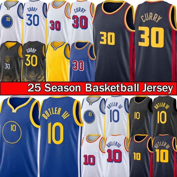 Stephens Curry Jimmys Butler Basketball Jersey Golden City Draymond Green 23 Mens City Blue Stitched Kid Youth Jerseys Breathable T-Shirt
