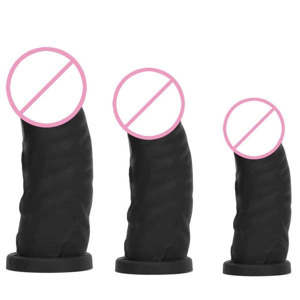 Liquid silicone super large black mushroom head super long thick imitation real and fake large penis anal plug backyard chrysanthemum toy fake yin