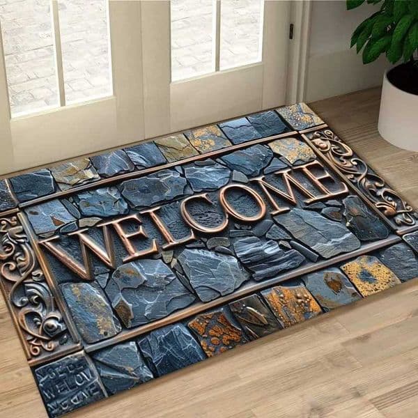 Welcome to Pebble Carpet 3D Stone Pattern Carpet perfect for home and outdoor decoration perfect for entrance living room bathroom balcony matsXJ250325