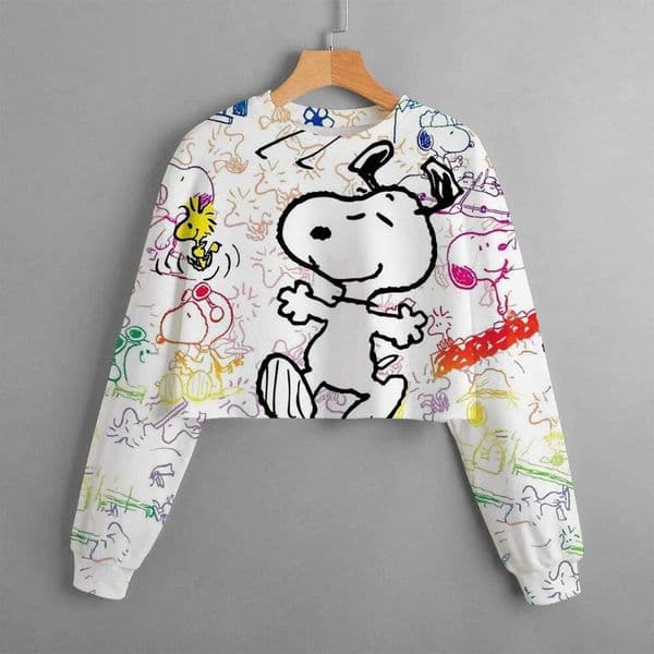 Ddmyshoesvip Casual New Spring Autumn Children Clothing Print Girls Short Hoodie Sweater Comfortable And Cute Top