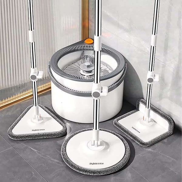 Dirty Separation 360 Spin Bucket Set and Wringer with Three Types Mop Heads Mops Clean or