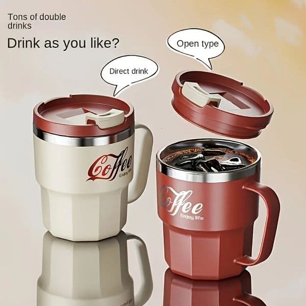 selling insulated cup 304 stainless steel water covered household drip proof office dormitory cola 250325