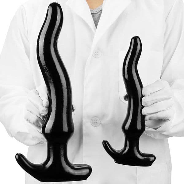 Extra large curved anal plug anal hole for long-term wearing extra long deep anal plug anal dilation male and women masturbation