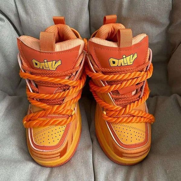 Designer Shoes With 41 42 Retro Fashion Running Women's Men's Sports Design Orange Black White Thick Soled Sports Shoes Women's Plus Size Casual Shoes White Shoes