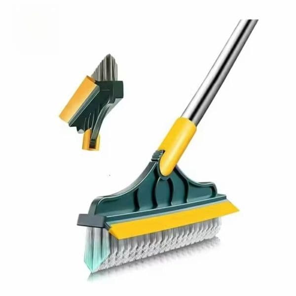 or Long Handle Scrubber Scraper Adjustable Detachable Stiff Bristles Gap Brush Home Cleaning