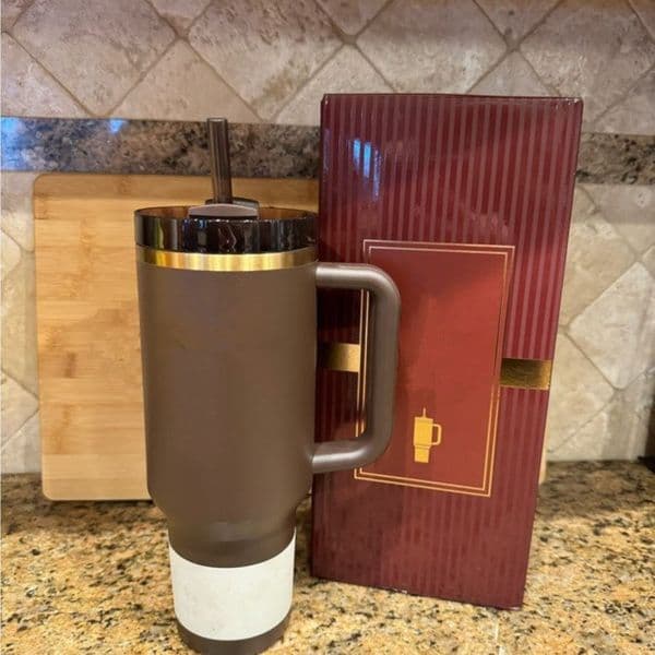 US Stock Chocolate gold Cosmo Pink Tumblers 40 oz H2.0 Cups with handle Lid and straw Target Red Holiday Mugs 40oz Tumblers DHL 3 Days Ddelivery