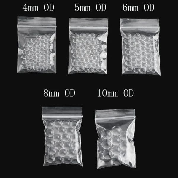 4mm 6mm 10mm Quartz Ruby Sapphire Silicon Carbide Terp Pearls Ball Insert Luminous Glowing Blue Green Clear Quartz Pearl For Quartz Terp Slurpers Banger LL