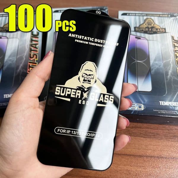 ESD Tempered Glass OG ANTI STATIC Screen Protector Film Guard For iPhone 16 Pro Max 15 Plus 14 13 12 11 XS XR X 8 7 SE