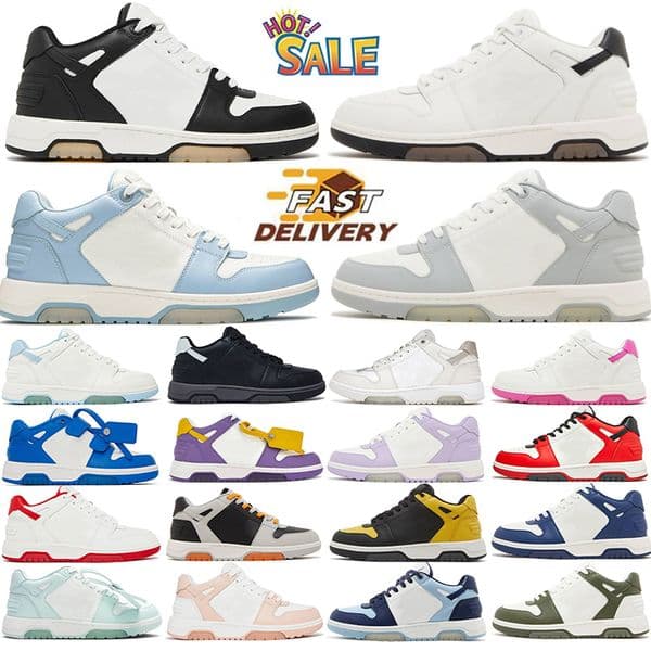 Out Of Office Sneakers Designer Casual Shoes Low Tops White Vintage Distressed Leather For Walking Mens Womens Loafers Trainers Platform Sneakers Size 36-45