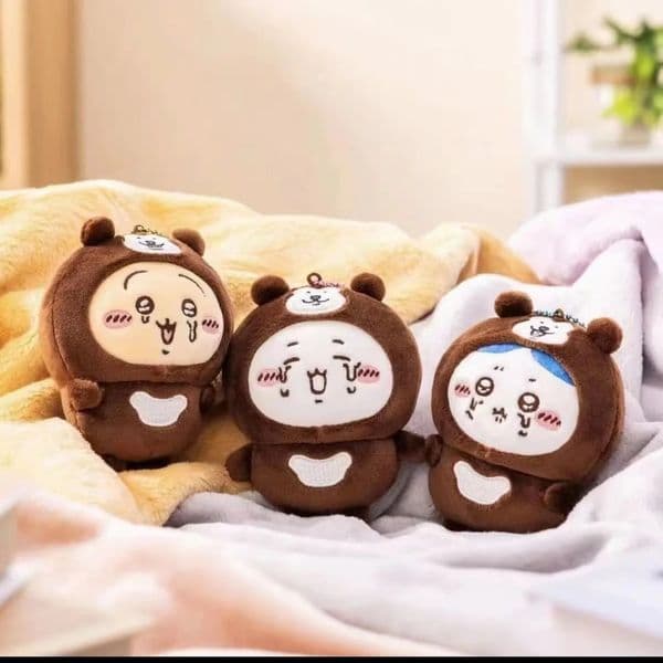 Chiikawa Sun Bear Xiaoba Usaki Plush Toy Pendant Nagano Jiikawa Cute Plush Doll Bag Pendant Bedroom Ornaments Girl Gift 250328