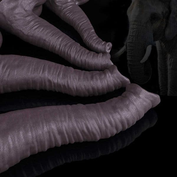 Liquid silicone simulation elephant trunk extra long penis anal plug male and female backyard masturbator alien animal sex toy