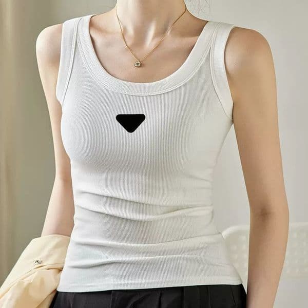 Designer Women's Tanks Camis Womens tank womens vest top Shirts Top Fashion women's t-shirt Summer sexy Sleeveless Cami Elastic Sport Knitted Tank cotton tees pullover